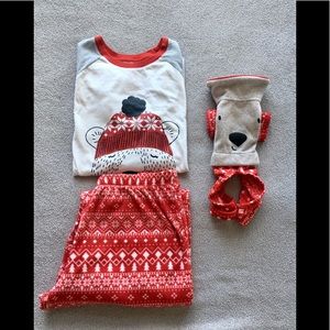 SOFT WONDERSHOP MAMA BEAR PJ SET W/NEW XS DOG PJs!